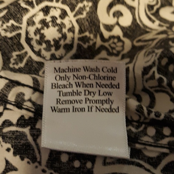 COLDWATER CREEK INDIGO TRIBAL PRINT SHIRT, 1X - Picture 5 of 7